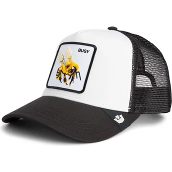 Gorra trucker blanca y negra abeja The Busy Bee Sport The Farm de Goorin Bros.