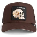 brun-truckerkeps-med-dodskalle-the-cancelled-skull-grit-the-farm-fran-goorin-bros