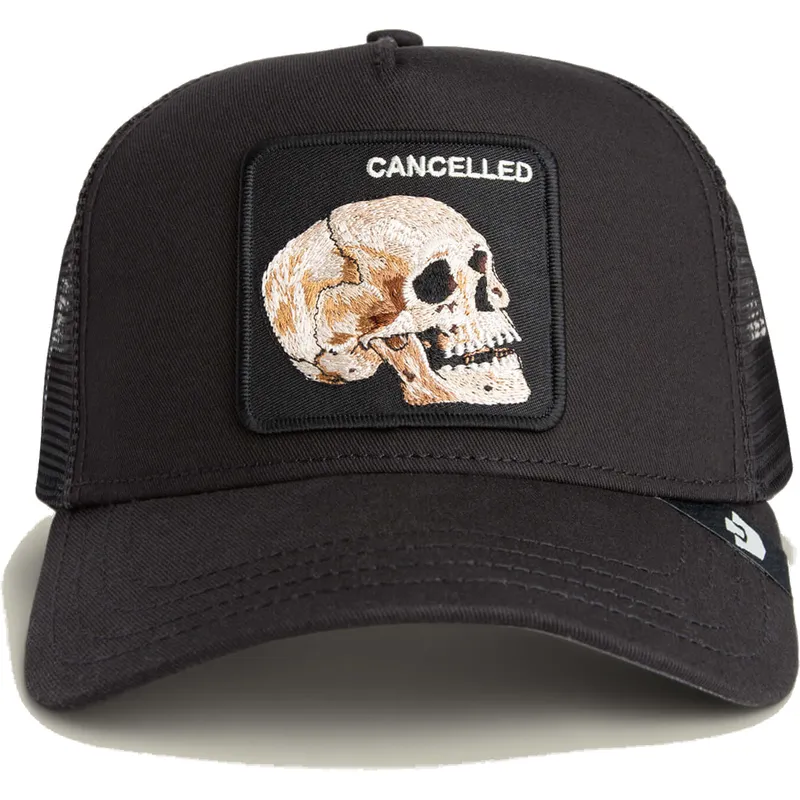 svart-trucker-keps-dodskalle-the-cancelled-skull-grit-the-farm-fran-goorin-bros