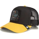 gorra-trucker-negra-y-amarilla-para-nino-escorpion-deadly-mini-the-farm-de-goorin-bros