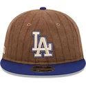 los-angeles-dodgers-mlb-new-era-9fifty-retro-crown-wool-pinstripe-justerbar-brun-och-bla-platt-keps