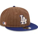 los-angeles-dodgers-mlb-new-era-9fifty-retro-crown-wool-pinstripe-justerbar-brun-och-bla-platt-keps