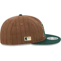 justerbar-9fifty-retro-crown-ull-pinstripe-brun-och-gron-platt-keps-oakland-athletics-mlb-fran-new-era