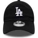 justerbar-svart-bojd-keps-9twenty-merino-wool-los-angeles-dodgers-mlb-fran-new-era