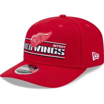 Röd böjd keps snapback 9SEVENTY Stretch Snap Stated Detroit Red Wings NHL från New Era