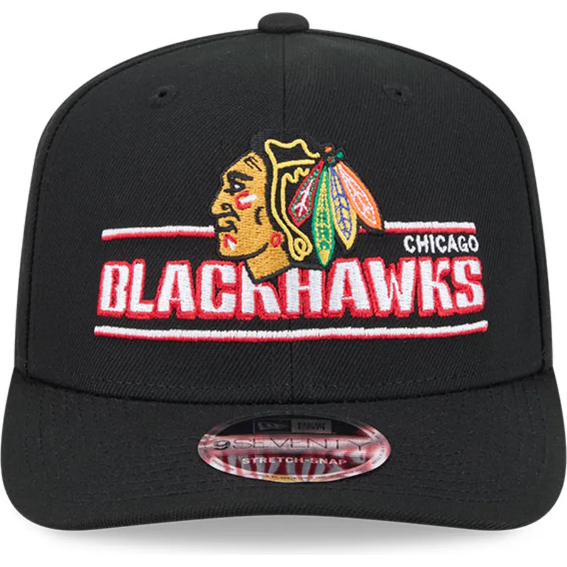 svart-kurvad-keps-snapback-9seventy-stretch-snap-stated-fran-chicago-blackhawks-nhl-av-new-era