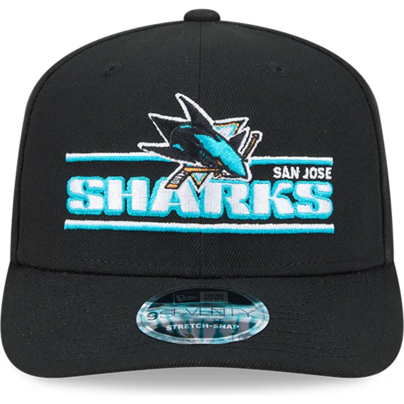 svart-kurvad-keps-snapback-9seventy-stretch-snap-stated-san-jose-sharks-nhl-fran-new-era