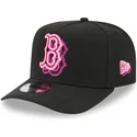 svart-kurvad-keps-snapback-9fifty-a-frame-neon-boston-red-sox-mlb-fran-new-era