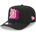 detroit-tigers-mlb-new-era-9fifty-a-frame-neon-svart-kurvad-snapback-keps