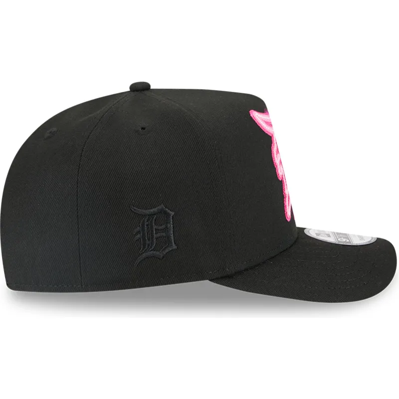 detroit-tigers-mlb-new-era-9fifty-a-frame-neon-svart-kurvad-snapback-keps