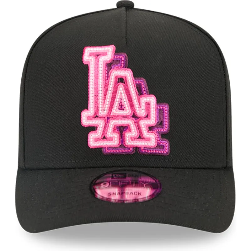 svart-bojd-keps-snapback-9fifty-a-frame-neon-los-angeles-dodgers-mlb-fran-new-era