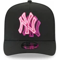 svart-kurvad-snapback-keps-9fifty-a-frame-neon-new-york-yankees-mlb-fran-new-era