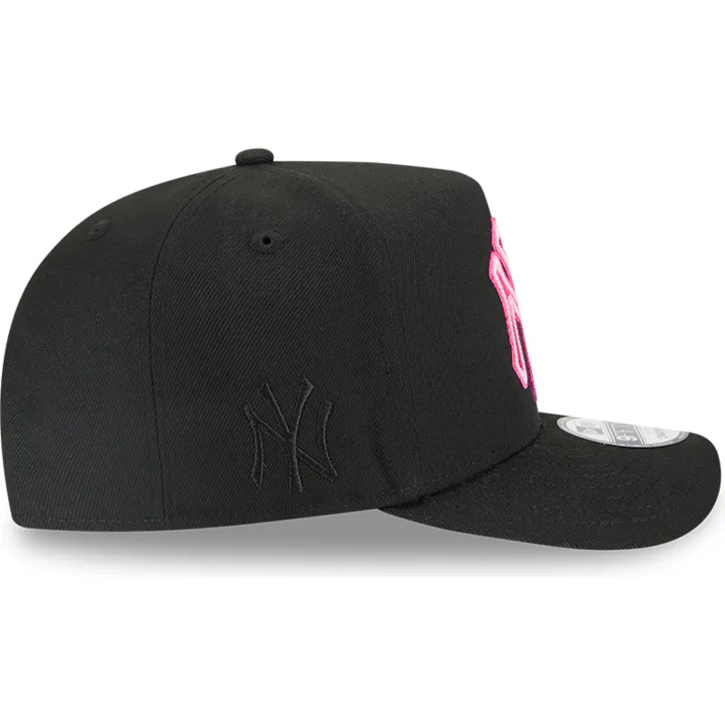 svart-kurvad-snapback-keps-9fifty-a-frame-neon-new-york-yankees-mlb-fran-new-era
