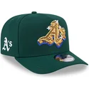 gron-kurvad-keps-snapback-9fifty-a-frame-emblem-oakland-athletics-mlb-fran-new-era