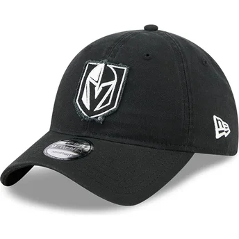 Justerbar svart böjd keps 9TWENTY Stamp från Vegas Golden Knights NHL av New Era
