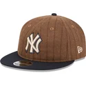 new-york-yankees-mlb-new-era-9fifty-retro-crown-ull-randig-justerbar-brun-och-marinbla-flat-keps