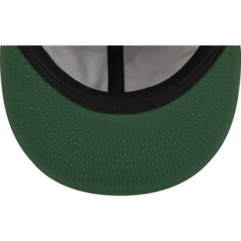 brun-och-marinbla-justerbar-platt-keps-9fifty-retro-crown-wool-pinstripe-fran-boston-red-sox-mlb-av-new-era