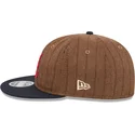 atlanta-braves-mlb-new-era-9fifty-retro-crown-wool-pinstripe-justerbar-brun-och-marinbla-platt-keps