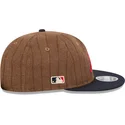 atlanta-braves-mlb-new-era-9fifty-retro-crown-wool-pinstripe-justerbar-brun-och-marinbla-platt-keps