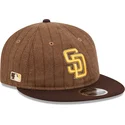 brun-justerbar-platt-keps-9fifty-retro-crown-wool-pinstripe-san-diego-padres-mlb-fran-new-era