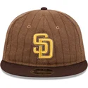 brun-justerbar-platt-keps-9fifty-retro-crown-wool-pinstripe-san-diego-padres-mlb-fran-new-era
