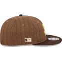brun-justerbar-platt-keps-9fifty-retro-crown-wool-pinstripe-san-diego-padres-mlb-fran-new-era