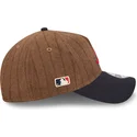atlanta-braves-mlb-new-era-9twenty-a-frame-wool-pinstripe-justerbar-brun-och-marinbla-bojd-keps