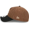 justerbar-brun-och-svart-bojd-keps-9twenty-a-frame-wool-pinstripe-chicago-white-sox-mlb-fran-new-era