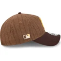san-diego-padres-mlb-new-era-9twenty-a-frame-justerbar-brun-kurvkeps-i-ull-med-kritstrecksrander