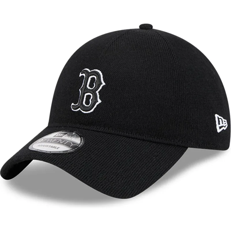 svart-bojd-justerbar-keps-9twenty-merino-wool-fran-boston-red-sox-mlb-av-new-era