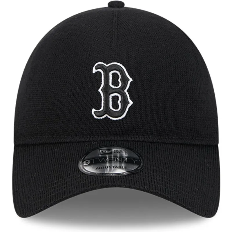 svart-bojd-justerbar-keps-9twenty-merino-wool-fran-boston-red-sox-mlb-av-new-era