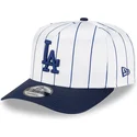 vit-och-bla-kurvad-keps-snapback-9fifty-a-frame-satin-pinstripe-los-angeles-dodgers-mlb-fran-new-era