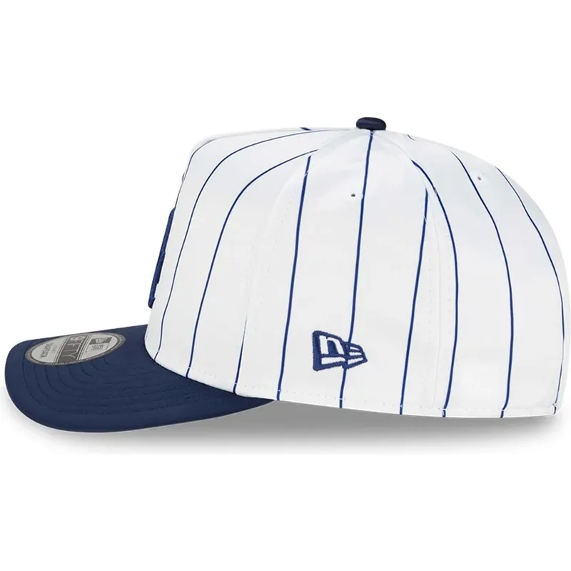 vit-och-bla-kurvad-keps-snapback-9fifty-a-frame-satin-pinstripe-los-angeles-dodgers-mlb-fran-new-era