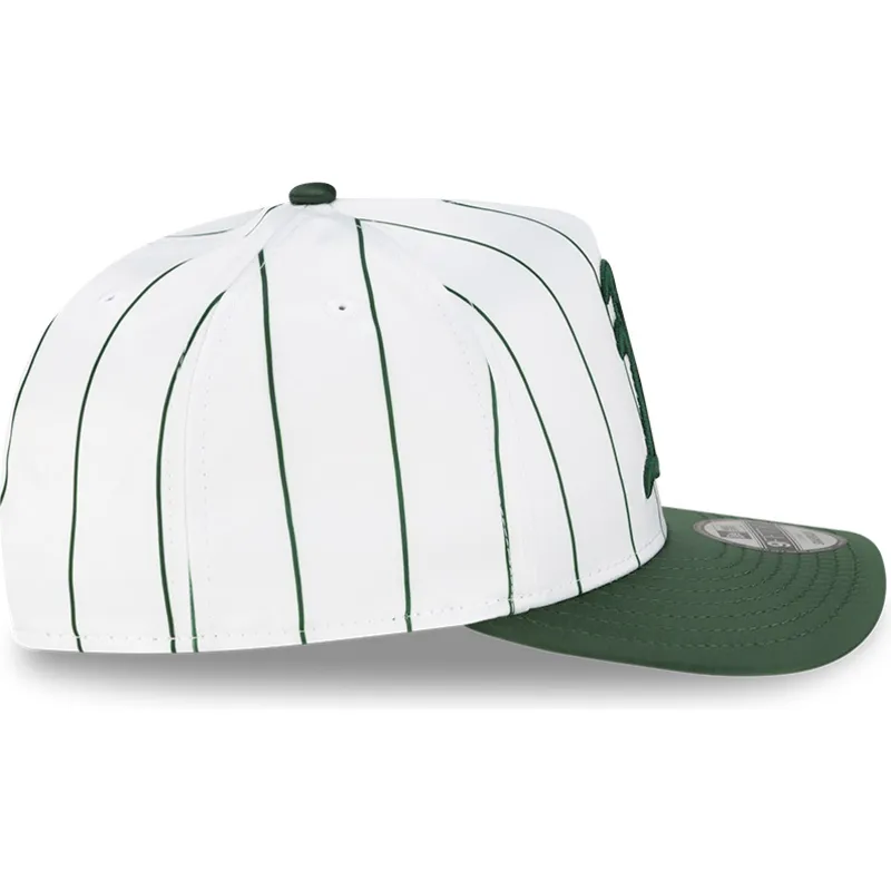 vit-och-gron-kurvad-keps-snapback-9fifty-a-frame-satin-pinstripe-oakland-athletics-mlb-fran-new-era