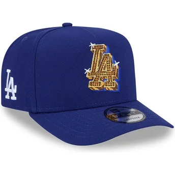 Los Angeles Dodgers MLB blå böjd snapback-keps 9FIFTY A Frame Emblem från New Era
