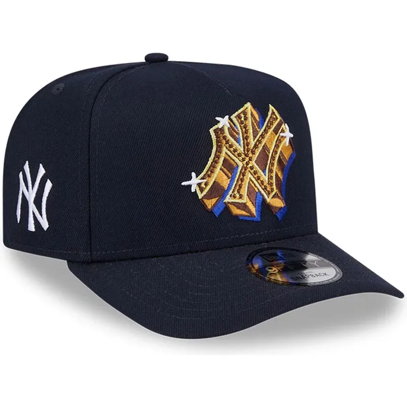marinbla-kurvad-keps-snapback-9fifty-a-frame-emblem-new-york-yankees-mlb-fran-new-era