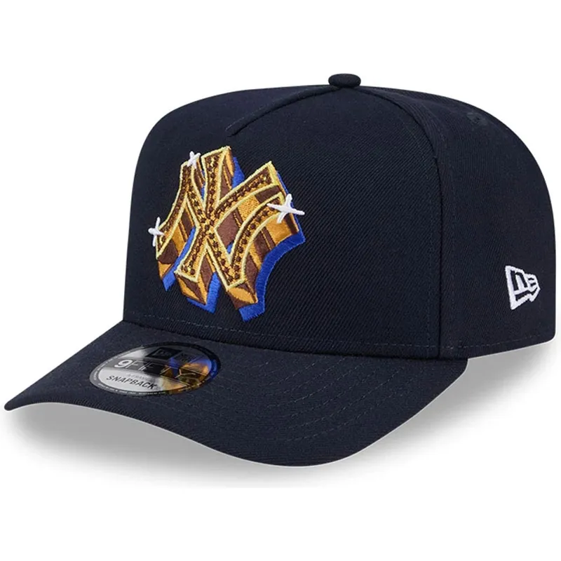 marinbla-kurvad-keps-snapback-9fifty-a-frame-emblem-new-york-yankees-mlb-fran-new-era