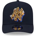 marinbla-bojd-snapback-keps-9fifty-a-frame-emblem-av-new-york-yankees-mlb-fran-new-era
