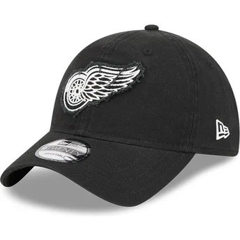 Svart justerbar böjd keps 9TWENTY Stamp Detroit Red Wings NHL från New Era