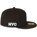 brun-platt-keps-justerad-59fifty-nyc-side-fran-new-york-yankees-mlb-av-new-era