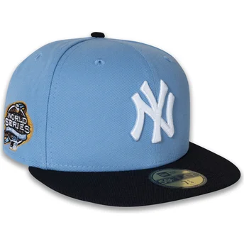Platt blå fitted keps 59FIFTY World Series 2003 Side Patch från New York Yankees MLB av New Era