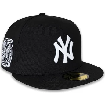 New York Yankees MLB New Era 59FIFTY Subway Series svart justerbar flat keps