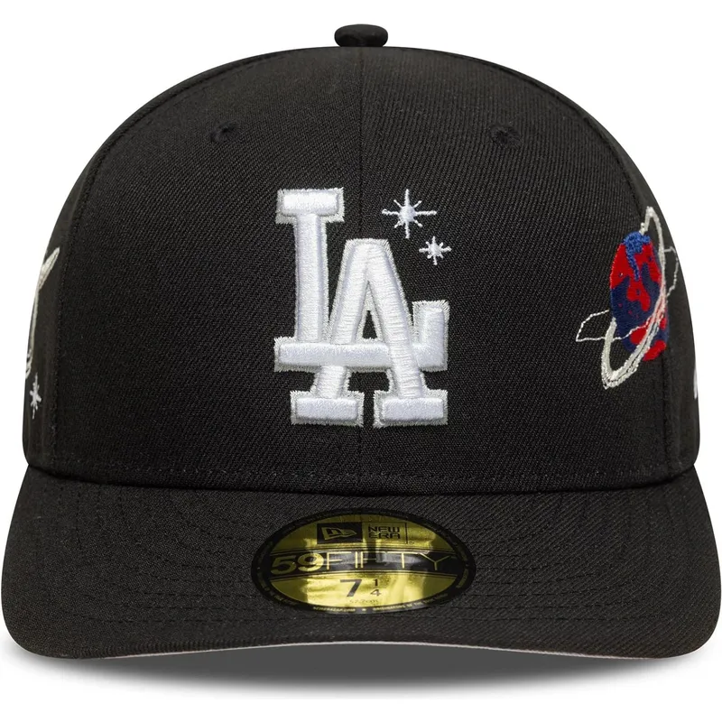 svart-bojd-keps-justerbar-59fifty-planet-icon-los-angeles-dodgers-mlb-fran-new-era