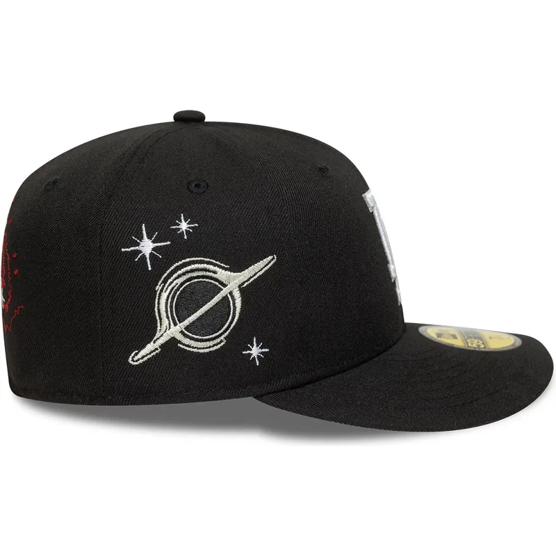 svart-bojd-keps-justerbar-59fifty-planet-icon-los-angeles-dodgers-mlb-fran-new-era