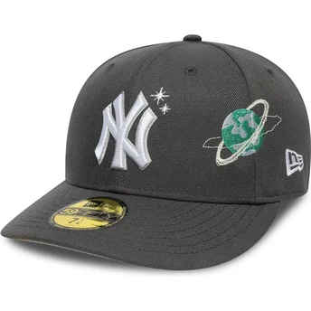 Grå böjd keps 59FIFTY Planet Icon New York Yankees MLB från New Era