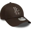 brun-justerbar-9forty-outline-keps-med-bojd-skarm-los-angeles-dodgers-mlb-fran-new-era