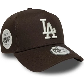 Los Angeles Dodgers MLB New Era 9FORTY E Frame Side Patch brun snapback böjd keps