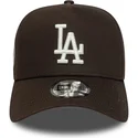 los-angeles-dodgers-mlb-new-era-9forty-e-frame-side-patch-brun-snapback-bojd-keps