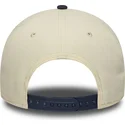 beige-och-marinbla-bojd-skarmkeps-snapback-9forty-e-frame-world-series-patch-new-york-yankees-mlb-fran-new-era