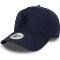 marinbla-bojd-snapback-keps-med-marinbla-logga-9forty-e-frame-melton-los-angeles-dodgers-mlb-fran-new-era